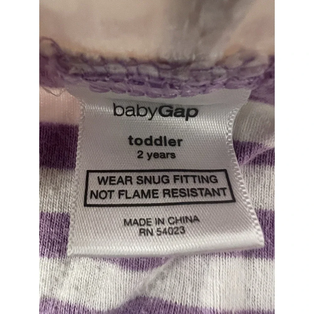 VTG Baby Gap Toddler Stripped Pajamas Size 2 Years